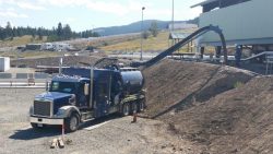 D&L hydrovac truck on an excavation site