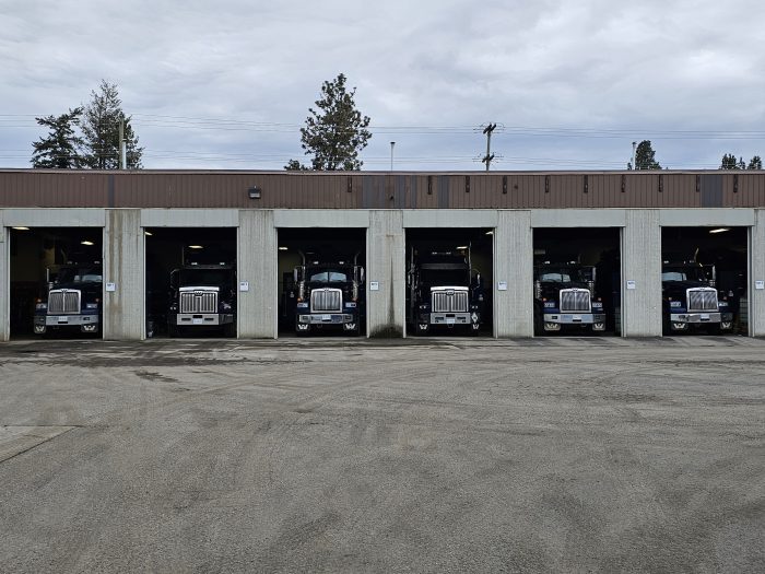 D&L Environmental shop with trucks in the service bays