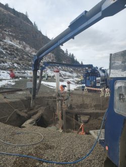 Hydrovac excavation for a pipeline tie-in