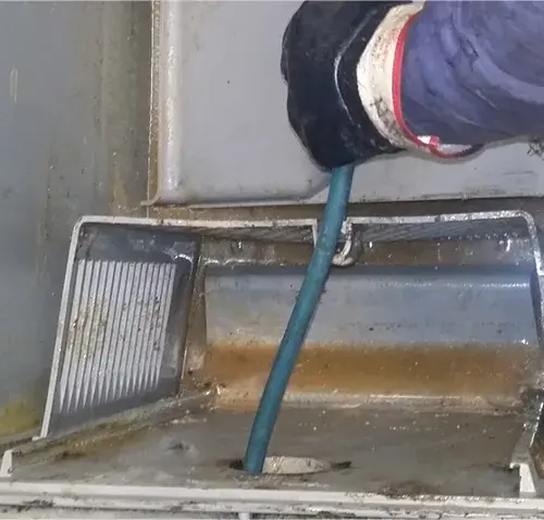 Grease trap cleanout at a Kelowna restaurant